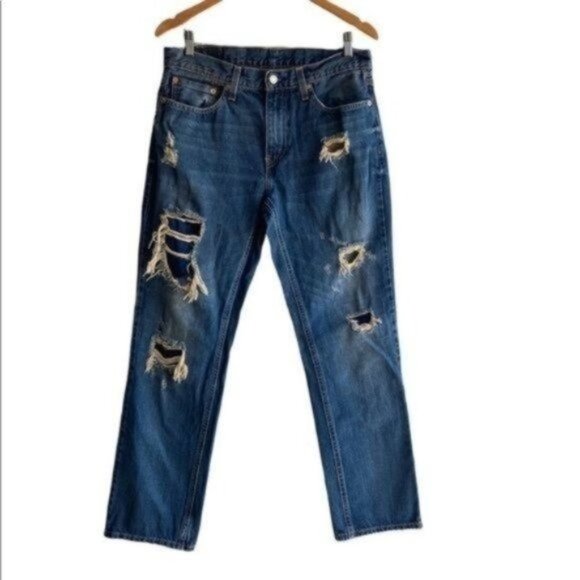 Levi’s 541 Distressed Athletic Fit Everyday Straight Leg Jeans J132 - Picture 1 of 16